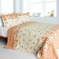 Photo of Newlyweds2 - Cotton 3PC Vermicelli-Quilted Patchwork Quilt Set (Full/Queen Size)