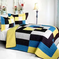 Photo of One Fine Wire - 3PC Vermicelli - Quilted Patchwork Quilt Set (Full/Queen Size)