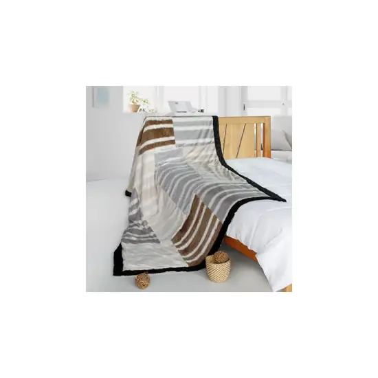 Onitiva - Chic Life -  Stylish Patchwork Throw Blanket (61 by 86.6 inches) Photo 2