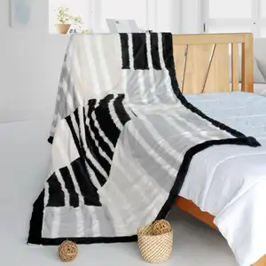 Photo of Onitiva - Enjoy Life - Stylish Patchwork Throw Blanket (61 by 86.6 inches)