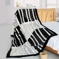 Photo of Onitiva - Fashion Stripes - Stylish Patchwork Throw Blanket (61 by 86.6 inches)
