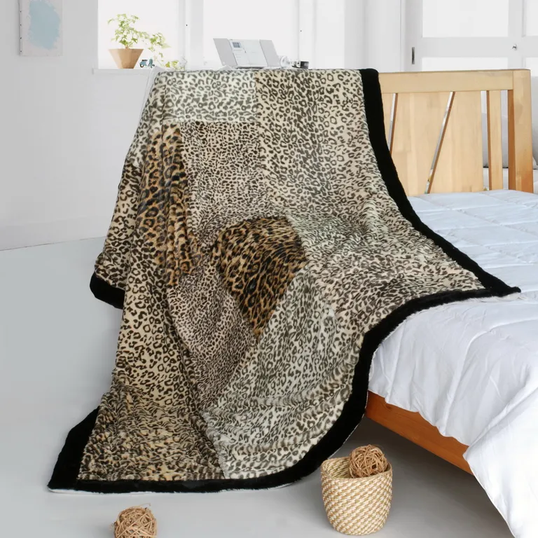 Onitiva - Magic Leopard - Animal Style Patchwork Throw Blanket (61 by 86.6 inches) Photo 1