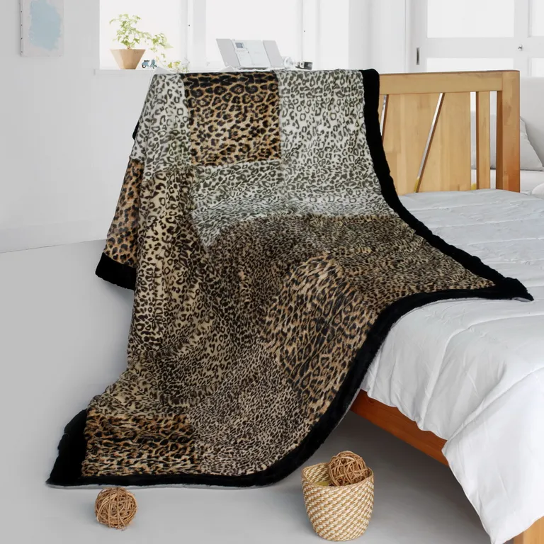 Onitiva - Refined Taste - Animal Style Patchwork Throw Blanket (61 by 86.6 inches) Photo 1