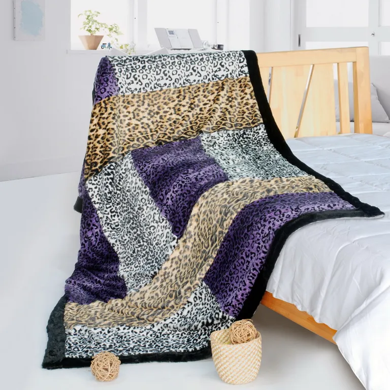 Onitiva - Time Travel - Patchwork Throw Blanket (61 by 86.6 inches) Photo 1