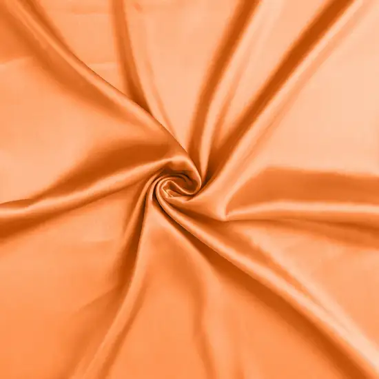 Orange Dreamy Set Of 2 Silky Satin Queen Pillowcases Photo 9