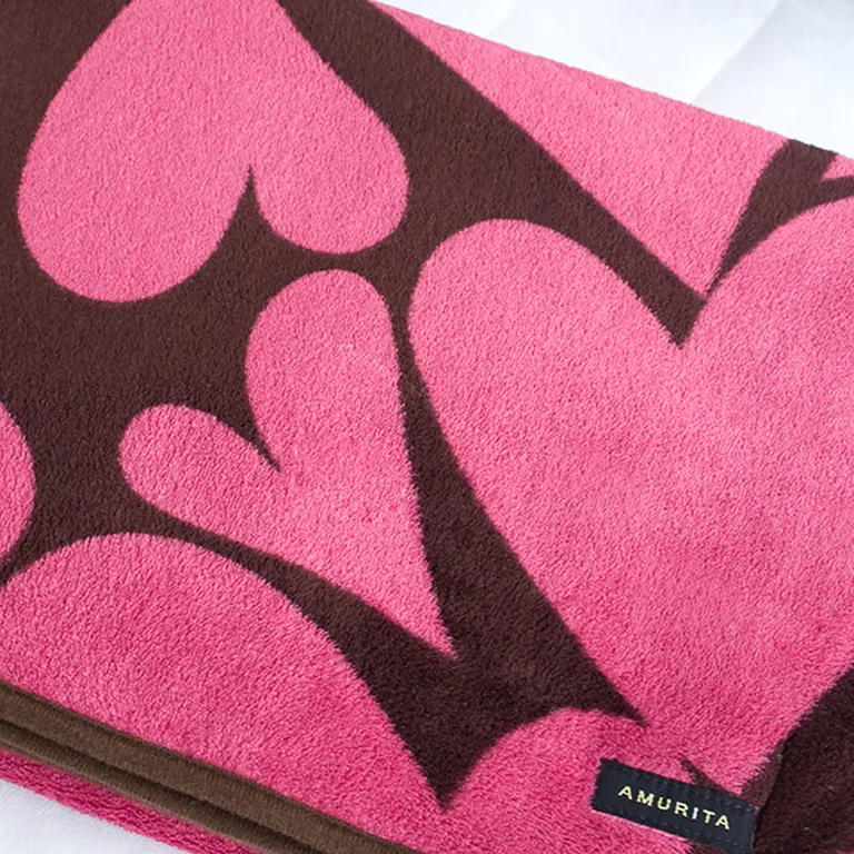 Pink Heart - Japanese Coral Fleece Baby Throw Blanket (26 by 39.8 inches) Photo 2
