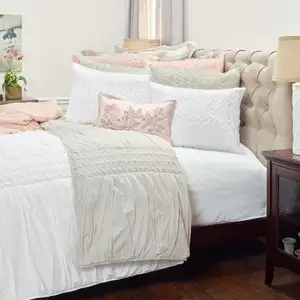 Photo of Pink King 100% Cotton 300 Thread Count Machine Washable Down Alternative Comforter