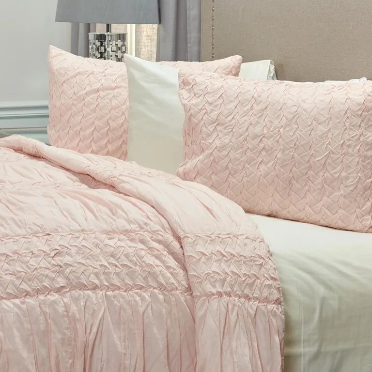 Pink Queen 100% Cotton 300 Thread Count Machine Washable Down Alternative Comforter Photo 3