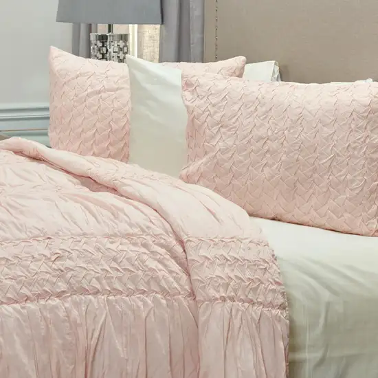 Pink Queen 100% Cotton 300 Thread Count Machine Washable Down Alternative Comforter Photo 3