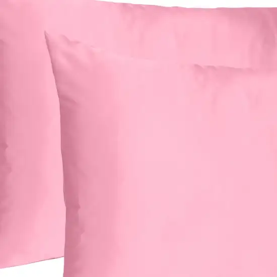 Pink Rose Dreamy Set Of 2 Silky Satin Queen Pillowcases Photo 6