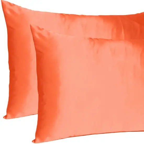 Poppy Dreamy Set Of 2 Silky Satin King Pillowcases Photo 7