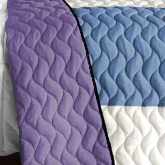 Pure Willing -  3PC Vermicelli - Quilted Patchwork Quilt Set (Full/Queen Size) Photo 4