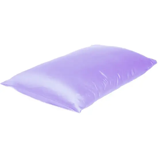 Purple Dreamy Set Of 2 Silky Satin King Pillowcases Photo 3