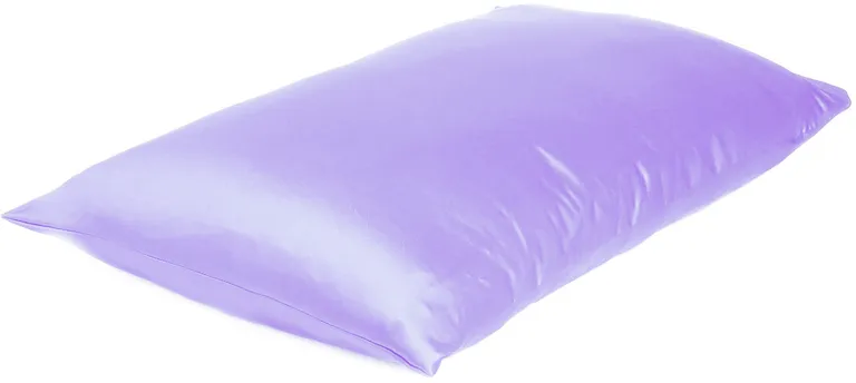 Purple Dreamy Set Of 2 Silky Satin King Pillowcases Photo 3