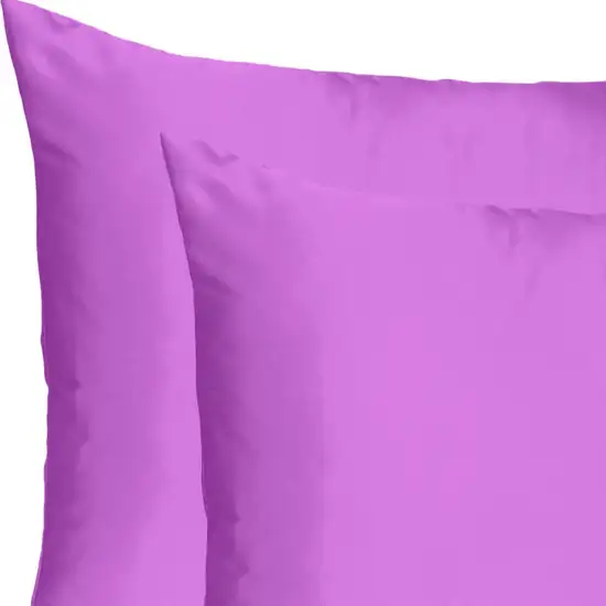 Purple Merlot Dreamy Set Of 2 Silky Satin Queen Pillowcases Photo 6