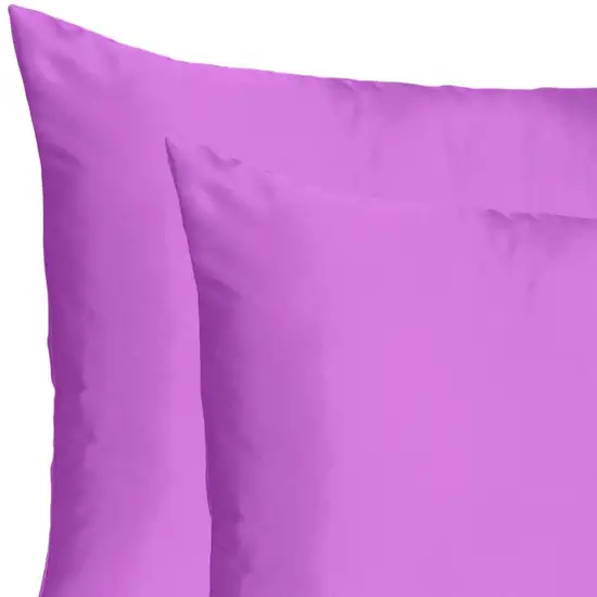 Purple Merlot Dreamy Set Of 2 Silky Satin Standard Pillowcases Photo 6