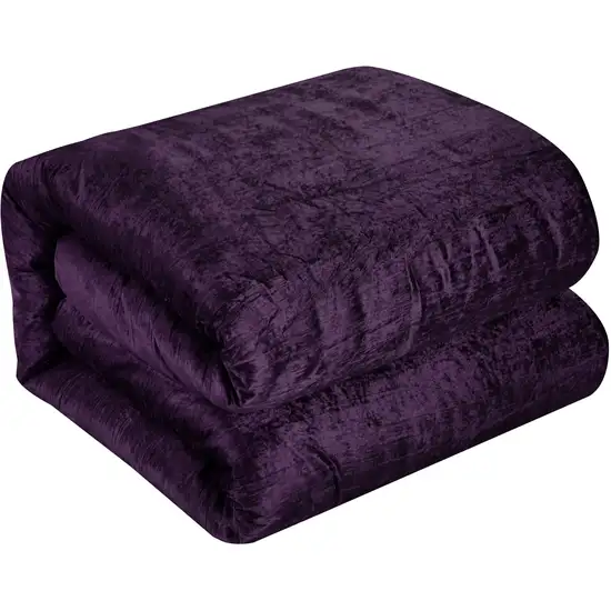 Purple Queen Polyester 220 Thread Count Washable Down Comforter Set Photo 3