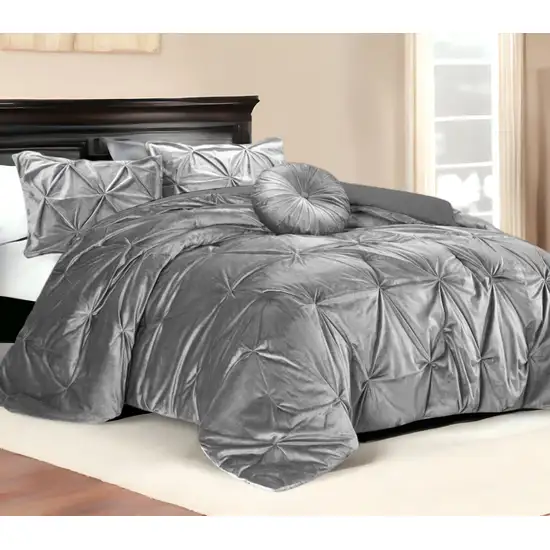 Silver Queen Polyester 130 Thread Count Washable Down Comforter Set Photo 1