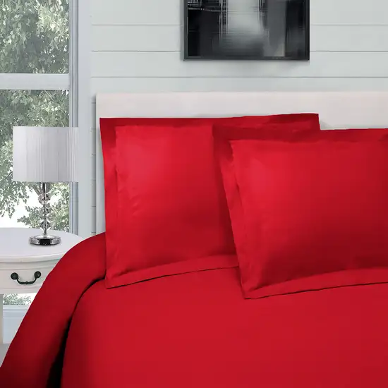 Red Queen Cotton Blend 300 Thread Count Washable Duvet Cover Set Photo 3