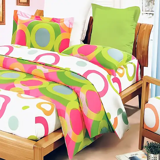 Rhythm of Colors -  100% Cotton 7PC MEGA Comforter Cover/Duvet Cover Combo (Full Size) Photo