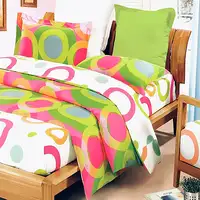 Photo of Rhythm of Colors - 100% Cotton 3PC Mini Comforter Cover/Duvet Cover Set (Queen Size)