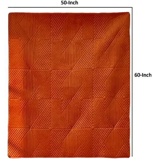 Rio 60 Inch Throw Blanket, Diamond Stitch Quilting, Dutch Velvet Photo 5