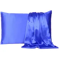 Photo of Royal Blue Dreamy Set Of 2 Silky Satin Standard Pillowcases