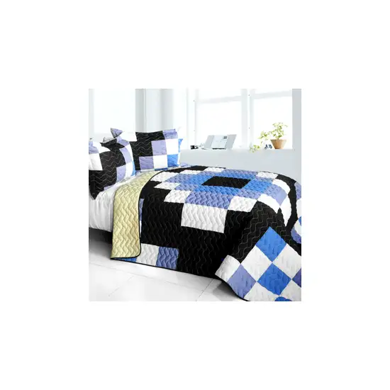 Same Memory -  3PC Vermicelli - Quilted Patchwork Quilt Set (Full/Queen Size) Photo 2