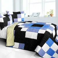 Photo of Same Memory - 3PC Vermicelli - Quilted Patchwork Quilt Set (Full/Queen Size)