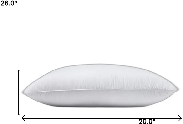 Set Of 2 Lux Sateen Down Alternative Size Firm Pillows Photo 4