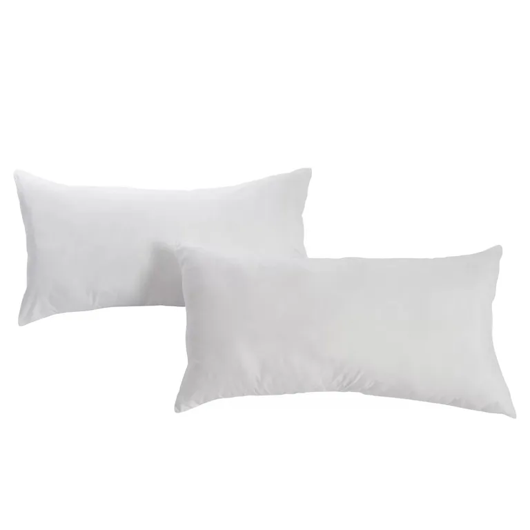 Set of 2 -King size Bed Pillow with Plush Polyester Fill and 2 Pillowcases Photo 1