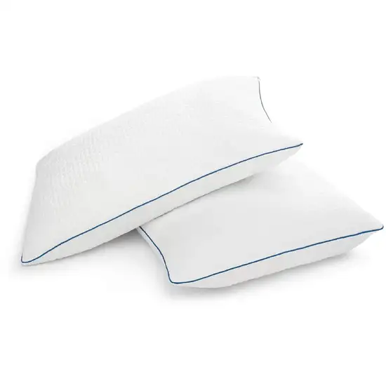 Set of 2 King size Memory Foam Pillow with Removable Machine Washable Cover Photo 1