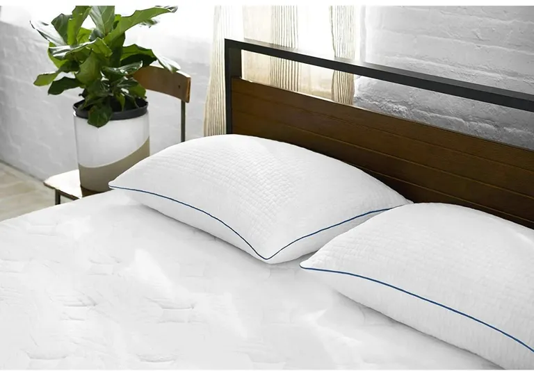 Set of 2 King size Memory Foam Pillow with Removable Machine Washable Cover Photo 2