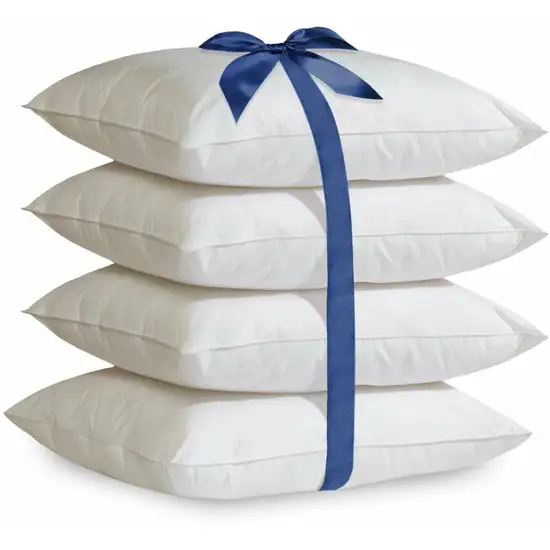 Set of 4 - Standard size Down Alternative Pillows - Machine Washable Photo 1