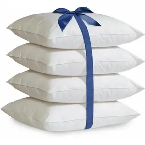 Photo of Set of 4 - Standard size Down Alternative Pillows - Machine Washable