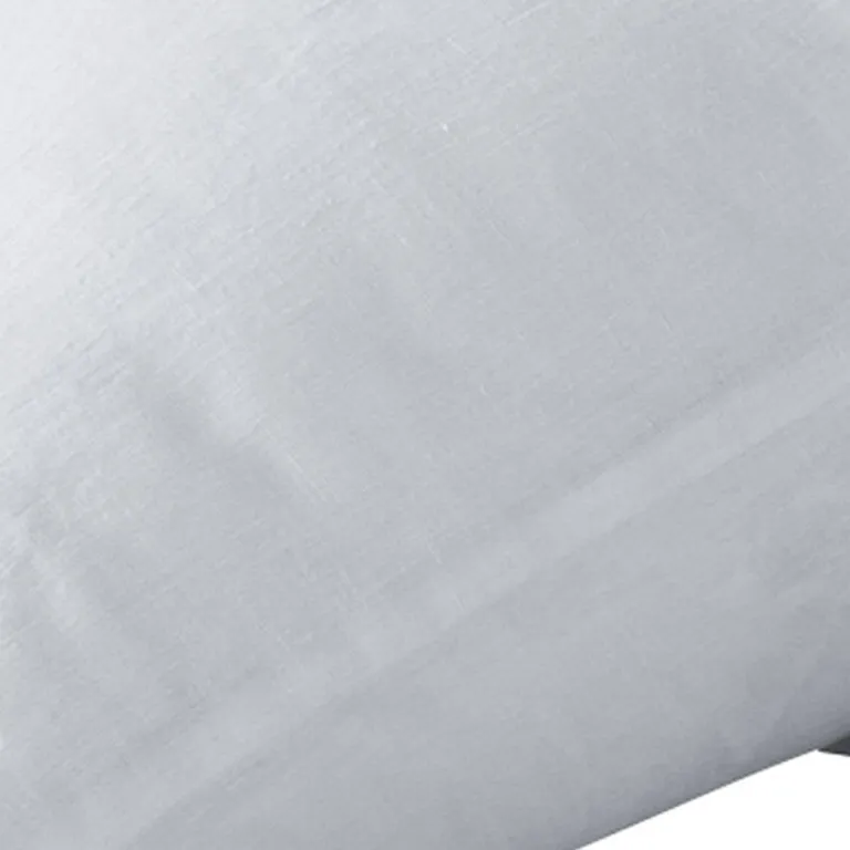 Set of Two White Linen  Pillowcases Photo 5