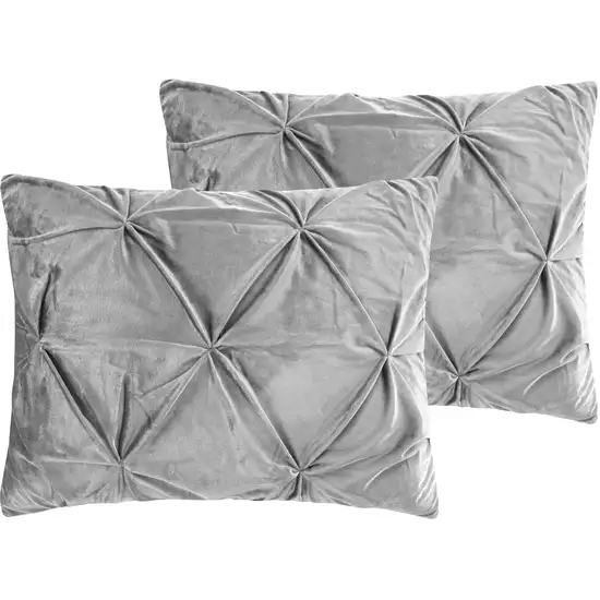 Silver King PolYester 130 Thread Count Washable Down Comforter Set Photo 4