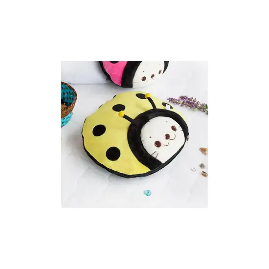 Sirotan - Ladybug Yellow -  Blanket Pillow Cushion / Travel Pillow Blanket (39.4 by 59.1 inches) Photo 2