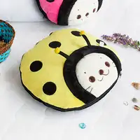 Photo of Sirotan - Ladybug Yellow - Blanket Pillow Cushion / Travel Pillow Blanket (39.4 by 59.1 inches)