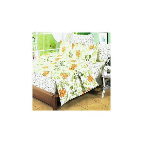 Summer Leaf -  100% Cotton 4PC Duvet Cover Set (Full Size) Photo Swatch