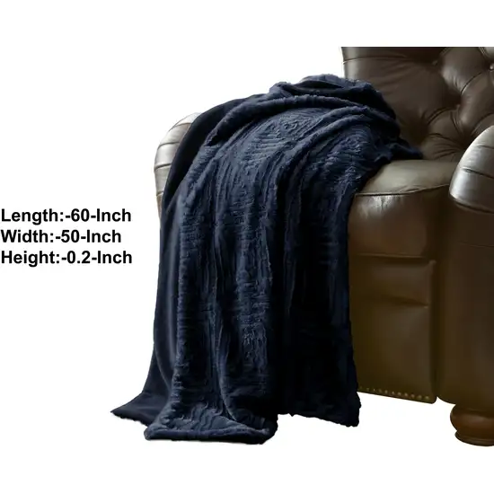 Treviso Faux Fur Throw with Fret Pattern The Urban Port Photo 2