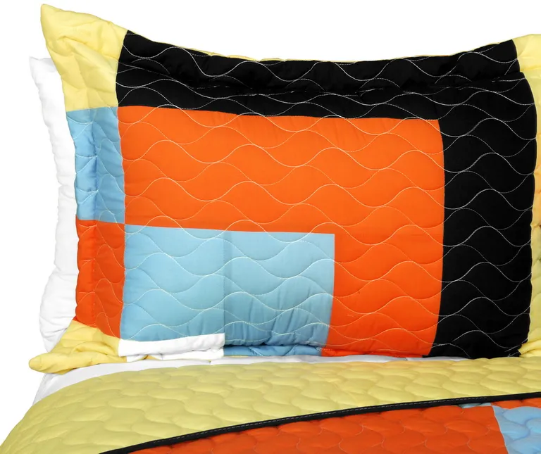 Twilight Romance - 3PC Vermicelli - Quilted Patchwork Quilt Set (Full/Queen Size) Photo 2