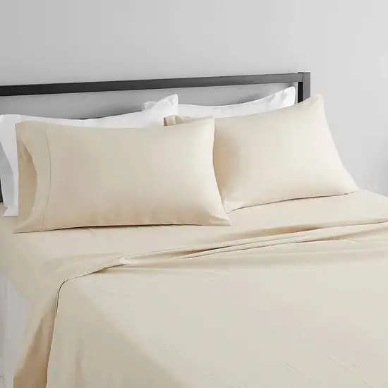 Twin Ivory 100-Percent Egyptian Cotton 1000 Thread Count 3-Piece Sheet Set Photo 1