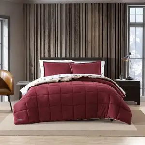 Photo of Twin Plush Sherpa Reversible Micro Suede Comforter Set