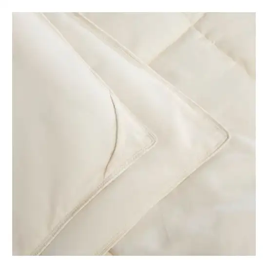 Twin/Twin XL Traditional Microfiber Reversible 3 Piece Comforter Set in Ivory Photo 4