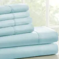 Photo of Twin XL 4 Piece Wrinkle Resistant Microfiber Polyester Sheet Set