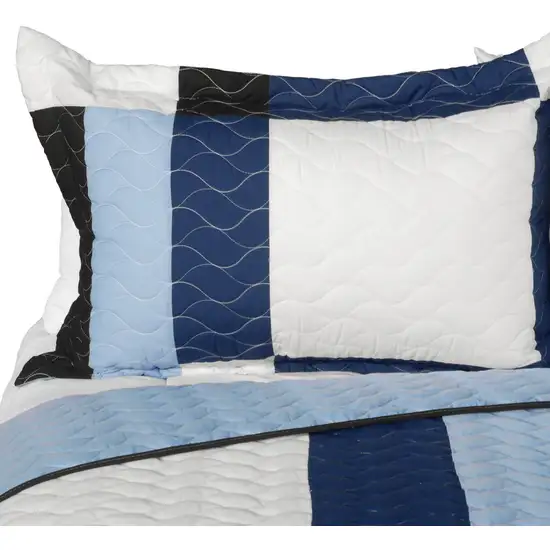 Watermark -  3PC Vermicelli - Quilted Patchwork Quilt Set (Full/Queen Size) Photo 3