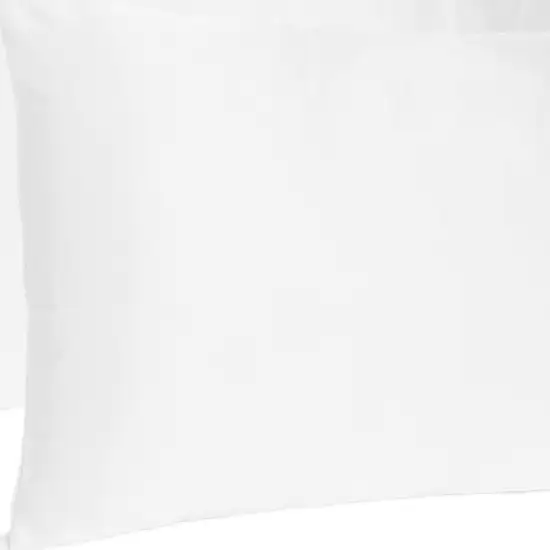 White Dreamy Set Of 2 Silky Satin King Pillowcases Photo 6