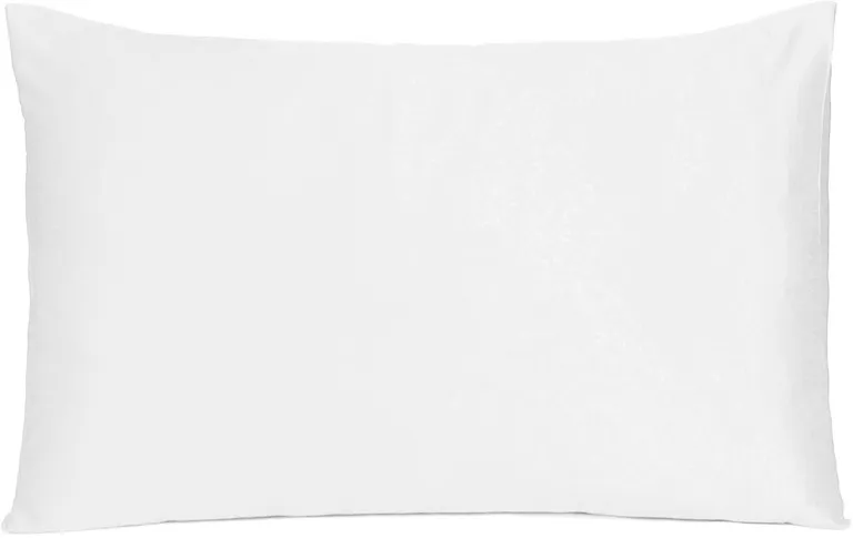 White Dreamy Set Of 2 Silky Satin King Pillowcases Photo 2