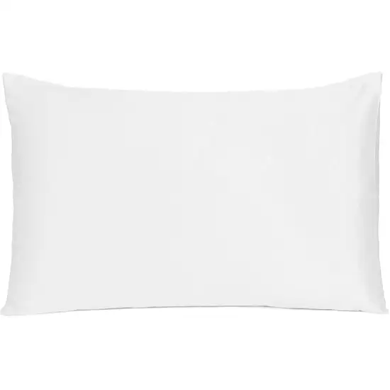 White Dreamy Set Of 2 Silky Satin King Pillowcases Photo 2